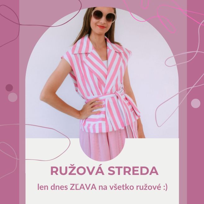 💗 Ružová streda = deň ružových zliav! Len dnes, 12. 11., zľava na všetky odtiene ružovej 💗 Nechajte svoj šatník rozkvitnúť...