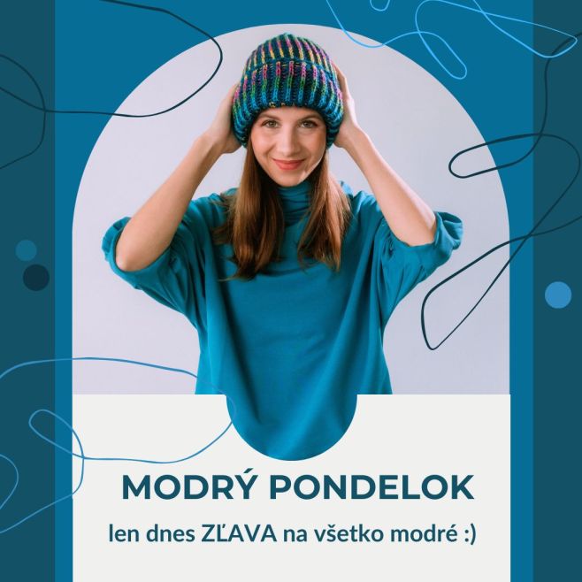 💙 Dnes je Modrý pondelok! Začnite týždeň v pokojnom tóne modrej. Len dnes, 10. 11., platí zľava na všetky odtiene modrej....